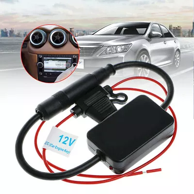 Car Antenna Signal Booster Amplifier For Vehicle Truck SUV Audio Radio Stereo UK • £9.69