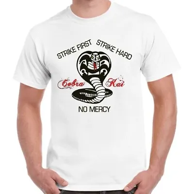 Cobra Kai Karate Kid Strike Hard First 80s Film Movie Retro T Shirt 1880 • £6.35