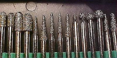 30 Diamond Drill Bits 40 Grit Coarse Silversmith Drills Rotary Tools Drills • $14.95