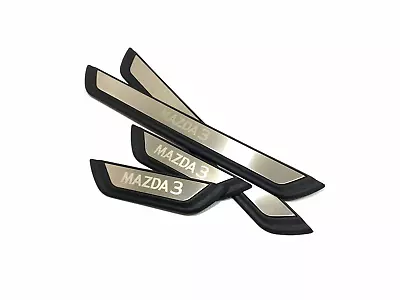 For Mazda 3 Accessories Door Sill Cover Scuff Plate Protector Guard Trim Sticker • $56.09