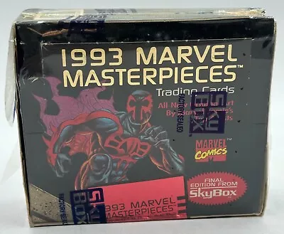 AUCTION #10 1993 Skybox Marvel Masterpieces Hobby Box Sealed /350000 • $6.50