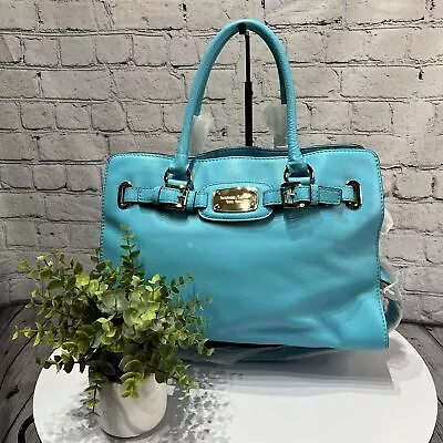 MICHAEL KORS NWT Hamilton  Satchel Teal • $249