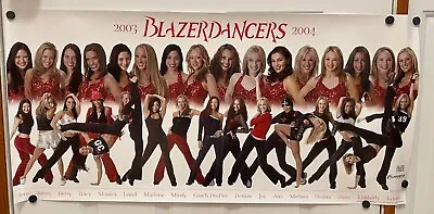 Vintage Portland Trail Blazer Dancers Team Poster Basketball NBA 03-04 - 18 X38  • $29.99