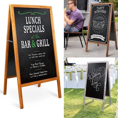 £38.98 • Buy Magnetic Pavement Chalkboard Sign Extra Large Sandwich Blackboard Easel Wedding 