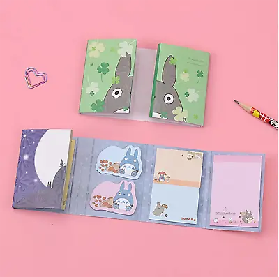 UK Kawaii Totoro Japanese Anime 6 Fold Sticky Notes Memo Pad Sticky Notes Note • £4.50