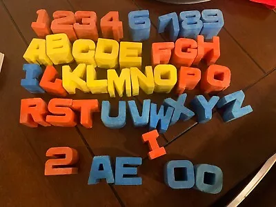 Tuff Stuff ABC's Alphabet Letters Blocks Vintage Mattel • $29.99