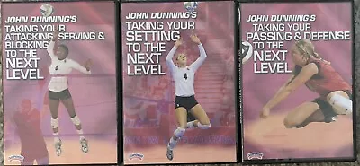 3 John Dunning Volleyball Training DVDs • $60