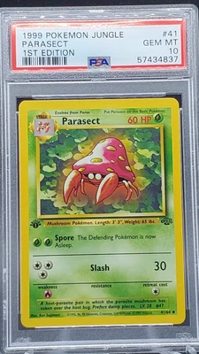 $53.99 • Buy PSA 10 GEM MINT Parasect Jungle 1st Edition Pokemon Card 41/64