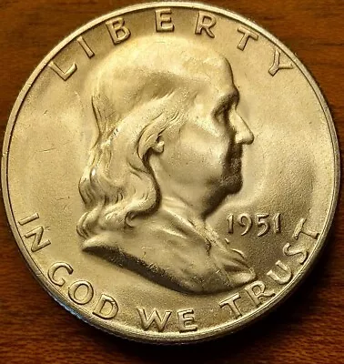 1951-S Franklin Half Dollar Choice BU • $30