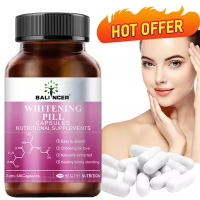 Glutathione Whitening Capsules Anti-Aging Skin Care Body Sculpting Supplement • £7.75