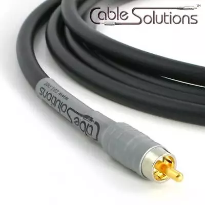 Cable Solutions Signature Series 77 Subwoofer Interconnect Cable 5m • $70.07