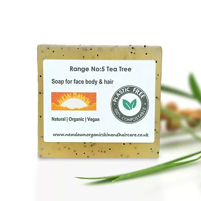 ACNE SPOTS & BLACKHEADS Removal - Organic Soap Cleanser Bar For Face And Body • £6.75