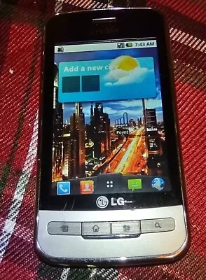 LG Optimus C Lw690 Cricket Android Silver Smart Phone  • $18.95