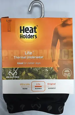 Heat Holders LITE Thermal Underwear Long Sleeve Crew BLACK L 42 -44  • $24.95