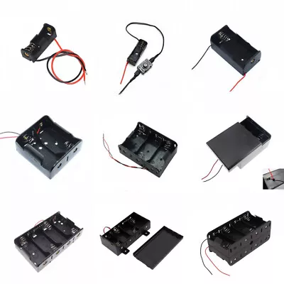 £1.19 • Buy 1 2 3 4 8 X C/D/23A 12V CR123A Battery Holder Case Enclosed Box/Switch With Wire