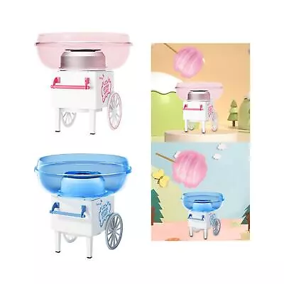 Candy Machine Candy Floss Machine Cart Cartoon Candy Floss Maker For Household • £46.19