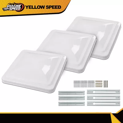 Fit For 14  X 14  Roof Vent Cover Camper RV Trailer Ventline White 3Pcs • $31.98