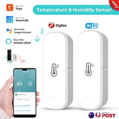 Smart Temperature & Humidity Sensor For Tuya Alexa Google Home AU STOCK^ • $39.46