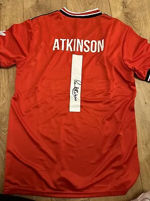 Ron Atkinson Signed Man Utd Retro Shirt Big Ron Legend Manchester United  • £74.99