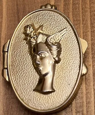 Vintage Dana TABU Perfume Locket Pendant Cameo Gold Tone Goddess  • $9.75