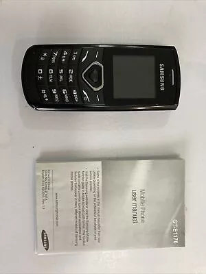 Samsung GT E1170 Curvy Simplicity - Black (Orange) Mobile Phone • £6.50