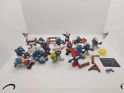 Vintage Smurf Toys 1978 To 1982 - Lot Of 16 • $10