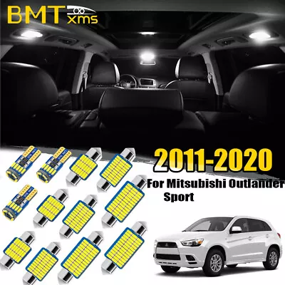 12x White Interior LED Light Package For Mitsubishi Outlander Sport 2011-2020 • $11.69