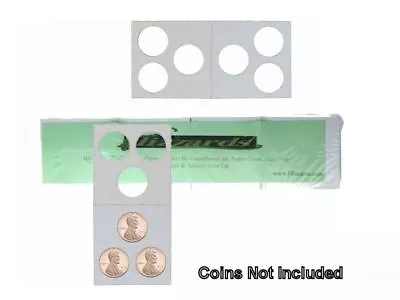 3 Hole - Penny/Cent Guardhouse 2x2 Mylar/Cardboard Coin Flips 100 Pack • $9.49