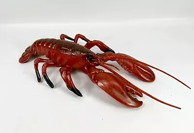 Vintage LOBSTER Blow Mold  Plastic Nautical DecorRealistic Seafood Beach 15” • $14.99