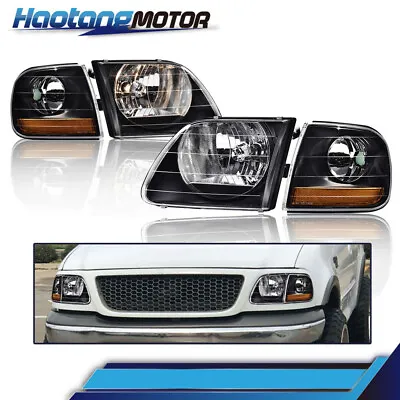 Fit For 97-03 F150 Expedition Lightning Style Headlights & Corner Parking Lights • $58.40