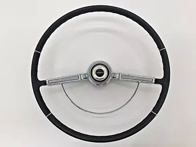 1966 1967 Malibu Steering Wheel 3 Spoke Chevelle Horn Button Emblem El Camino • $229.99