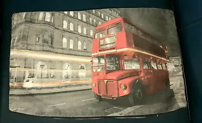 London Red Bus Digital Printed Cushion Cover Primark Home. Faded Look. • £5.99