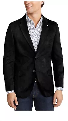 Nautica Mens Branford Faux Suede Modern Fit Blazer Sport Coat Jacket 36 R • $40