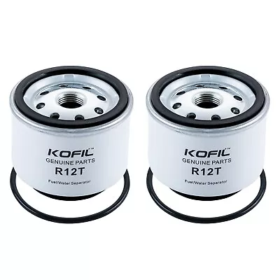 2Pcs NEW R12T FOR MARINE SPIN-ON FUEL FILTER / WATER SEPARATOR 120AT • $22.10