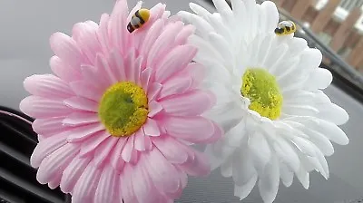 Gerbera Daisy Dashboard Decoration Car Flower Vent Clip Vase Birthday GIFT  • £7.57