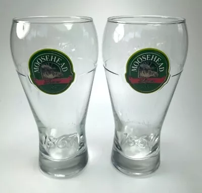 12 COUNT Moosehead Lager Beer Glasses Canadian 20oz Est1867.  • $115