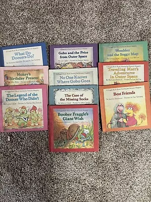 Set Of Ten Vintage Fraggle Rock  Reader Books And Bag • $49.99