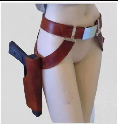 $99 • Buy Mandalorian Belt And Double Holster For Westar 35 Blaster | Mandalorian Mercs