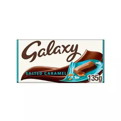 Galaxy Salted Caramel Chocolate Bar 135g - From Giant Bradley's Sweet Shop • £1.25