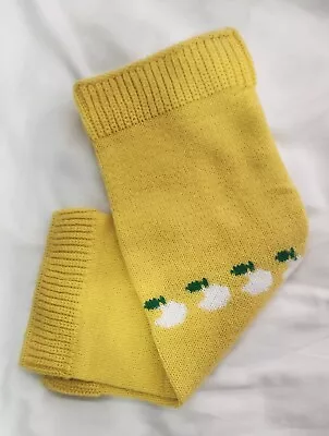 Vintage Yellow Leg Warmers Vntg 80s Knee High • $2.99