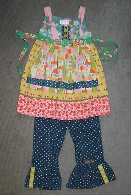 Matilda Jane (Good Hart) Perry Inn Knot Dress & Leggings - Size 6 - EUC • $34.99