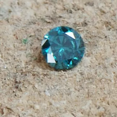 100% Certified 0.13Ct SI2-I2 Round Shape Stunning Natural Blue Loose Diamond • $59.50
