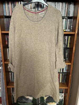 £35 • Buy Kew Cream 100% Pure Merino Wool Jumper Dress Size 14 Nwot 