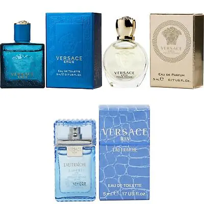 3pc Mini Gift Set Versace Eros Men Eros Women Man Eau Fraiche 5ml/0.17ozNEW! • $29.99