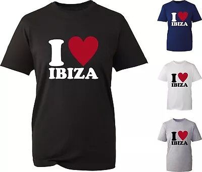 I Love Ibiza T-Shirt Archipelago Mediterranean Sea European Nightclubs Tee Top • $15.14