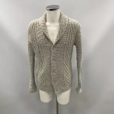 Reiss Cardigan Men's UK Size M Grey Cowl Neck RMF53-RH • $10.09