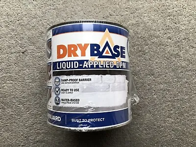 Drybase Liquid Damp Proof Membrane -  DPM Damp Proofing Paint For Walls & Floors • £18