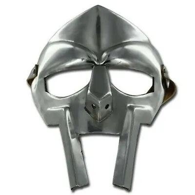 MF Doom Gladiator Mask Madvillain 18g Mild Metal  Face Armor Replica Medieval • $29.92