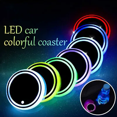 $15.99 • Buy LED Cup Pad Car Accessories Light Cover Interior Decoration