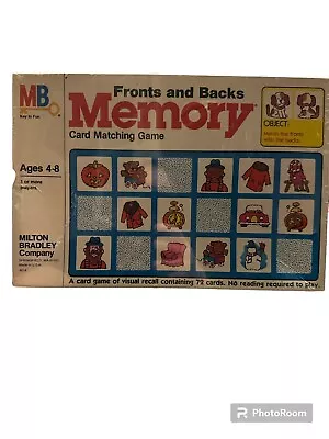 Vintage 1980 Milton Bradley Animal Families Memory Card Matching Game • $19